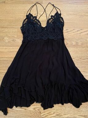 Free People Black Mini Dress